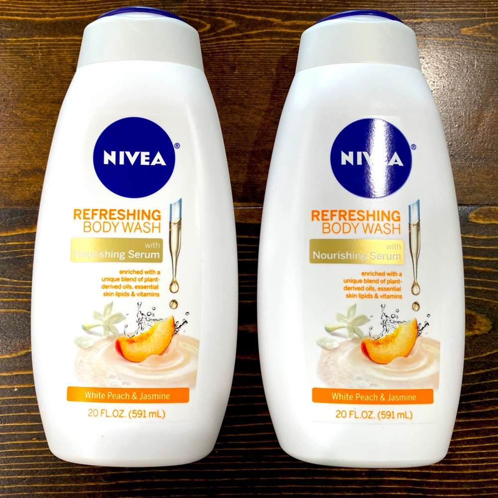 Nivea Body Wash Bundle White Peach & Jasmine NEW
